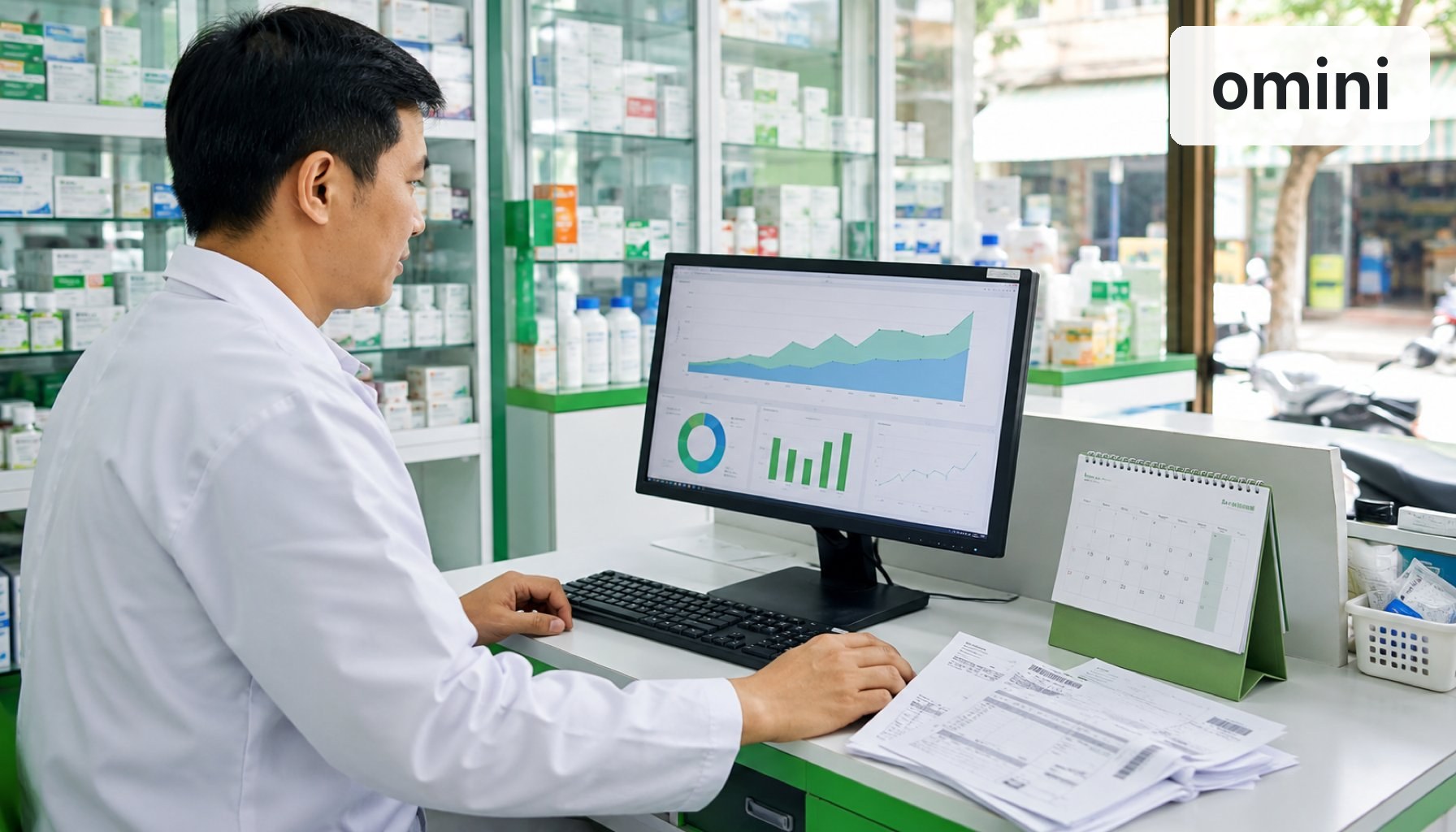 Nhà thuốc theo dõi doanh thu lũy kế và lịch kê khai thuế
