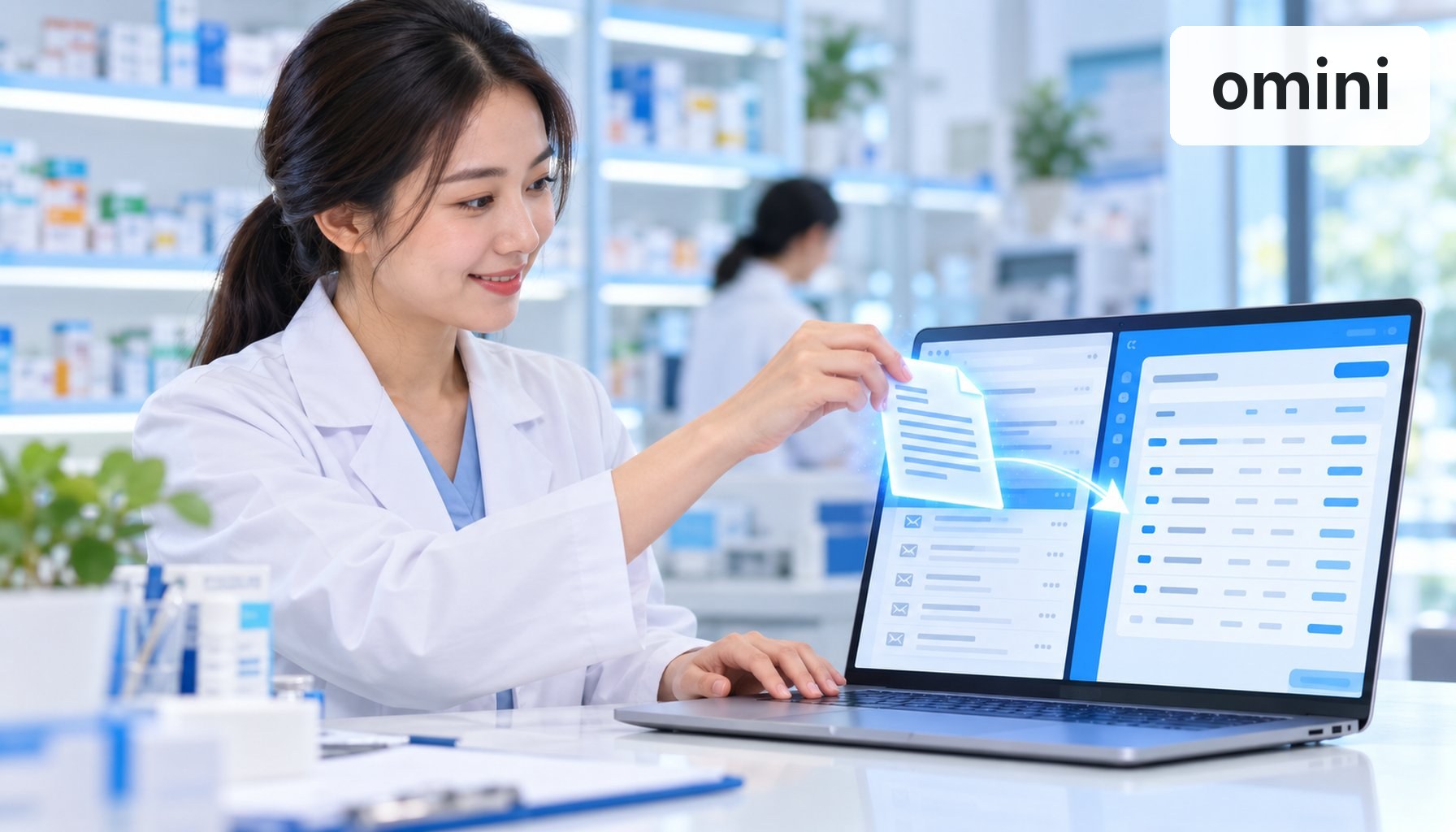 Hóa đơn điện tử của nhà cung cấp được đưa vào phần mềm quản lý nhà thuốc